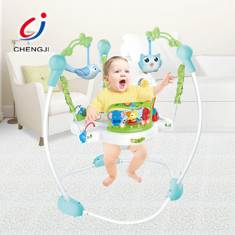 Hot Sale Multifunction Infant Learning Walker Products Toddler Bounce Swing Baby Jumping Chair With Music