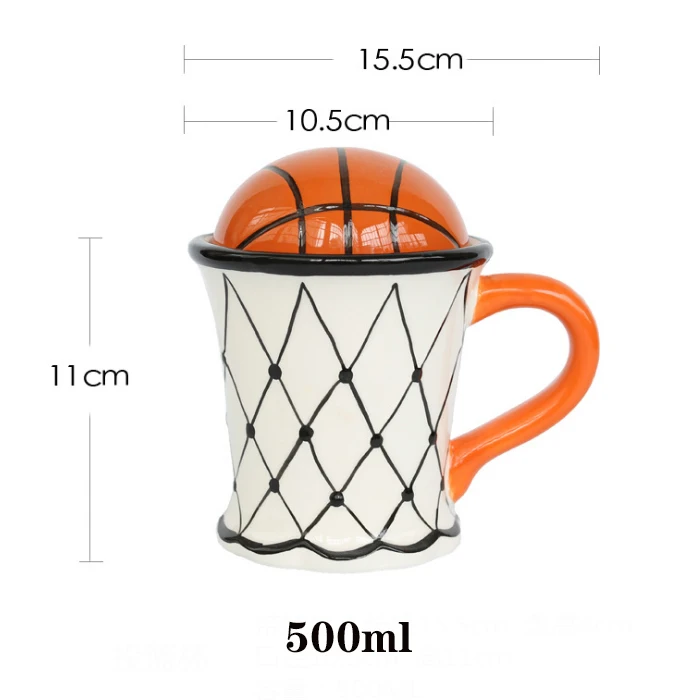 
soccer ball mug drinking cups unique shape ceramic coffee mugs 