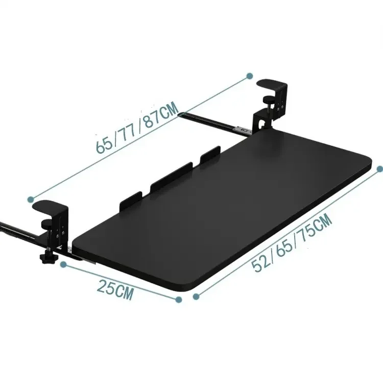 Эргономичный Подставка под стоячие столы зажим для компьютерной клавиатуры Лоток раздвижной ящик для клавиатуры компьютера