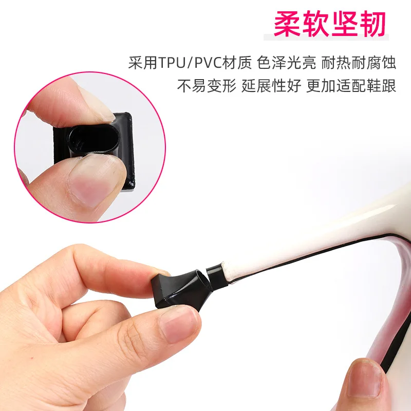 High Heels Nail Heels Wear-resistant Silent Protective Thin Heel Cover Anti Falling Silencing Replacement Accessories