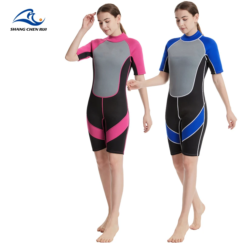 Water Sports Surfing Swimming Diving 3mm 5mm Custom Neoprene Short Sleeve Overall Protective Wetsuit Diving Suit