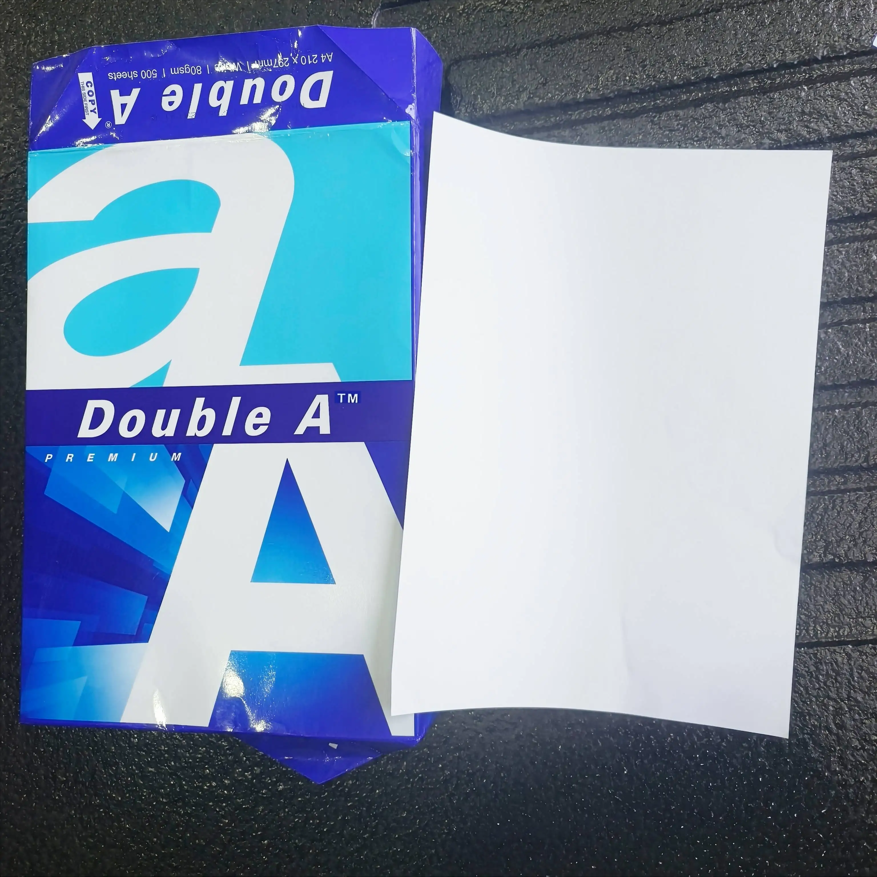 Wholesale Office Supplier A4 Size 70gsm 75gsm 80gsm Hard A4 Bond Paper 70 80 Gsm Draft Double White Printer Office Copy Paper