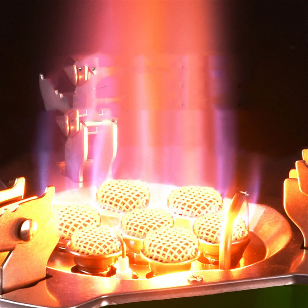 Seven Star Fire Furnace Press Type Electronic Ignition Preheating Tube Gas Tank Inversion High And Low Altitude