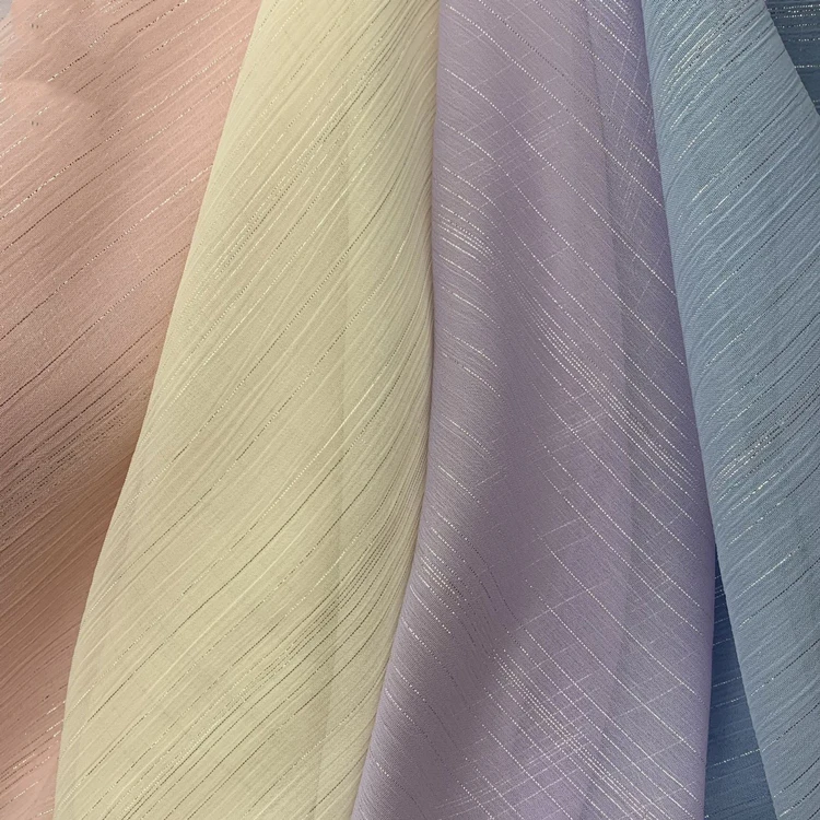 Wholesale chiffon blouse women fabric custom pattern chiffon tops and blouses fabric polyester chiffon fabric