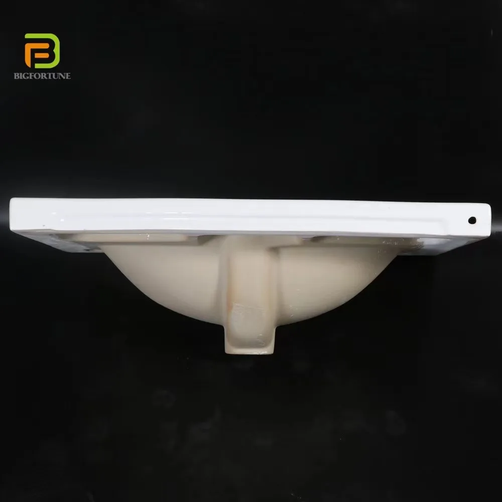 Chaozhou sanitary ware ceramic white bathroom sink basin wash face and cabinet hand basin for public