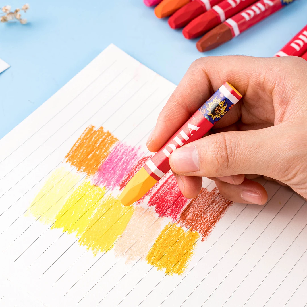 School Stationery Supplies 12 Pcs Art Soft Pastel Wax Crayon Oil Pastel Set Art Set For Coloring