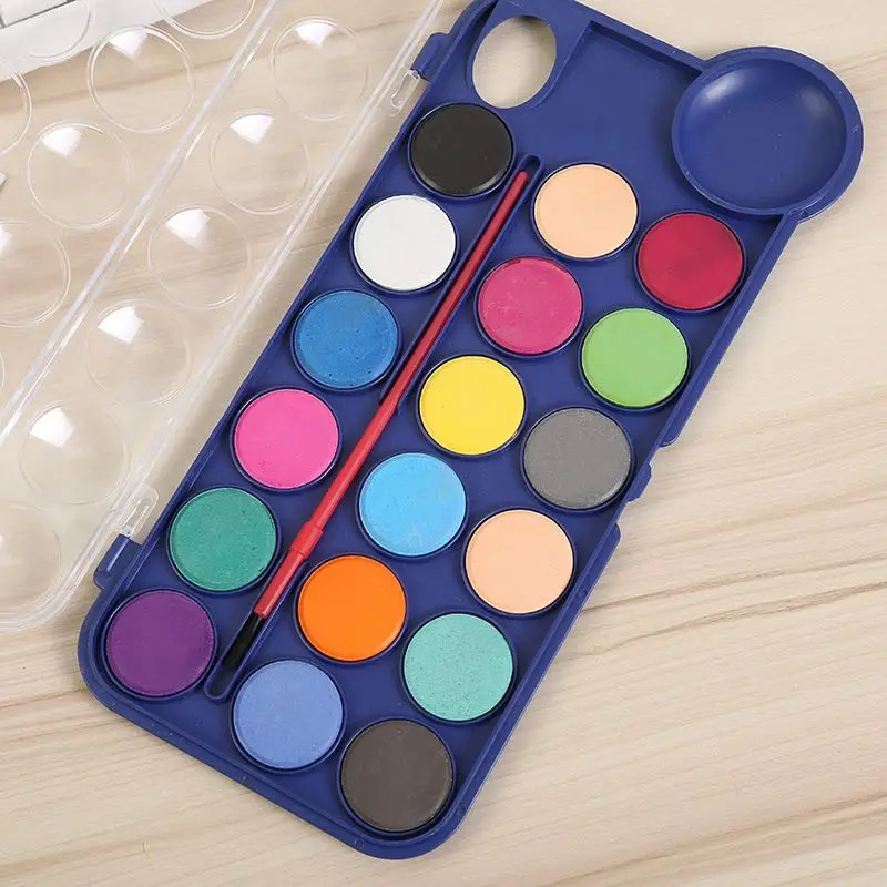 12-24 Color Best Selling watercolor Artist Solid Watercolor Paint for children