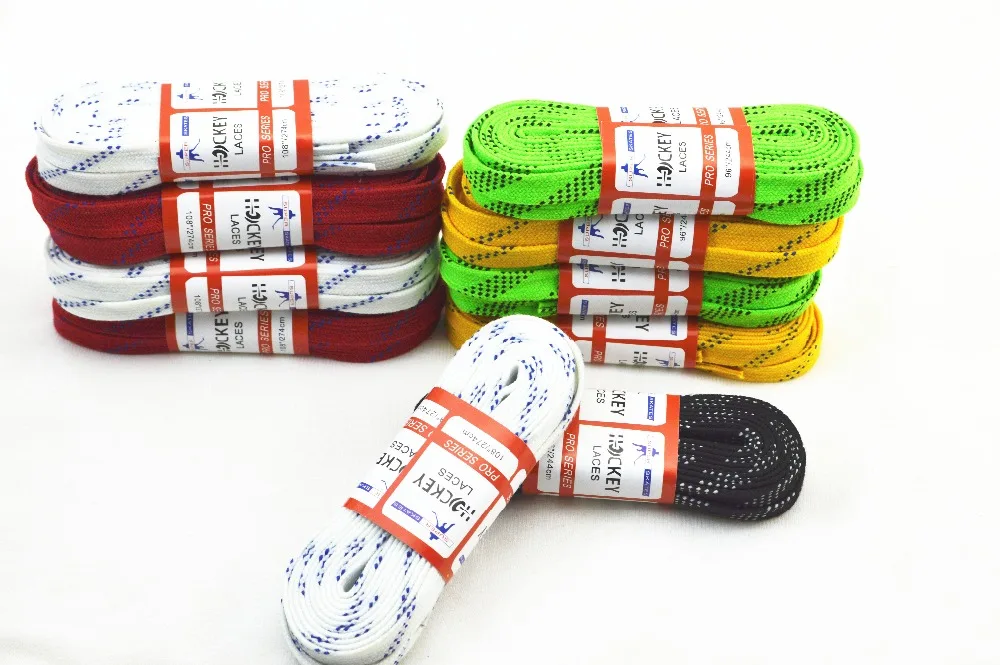 Wholesale Hot Selling Funny Flat Waxed Hockey Shoe Lace Manufacturing
