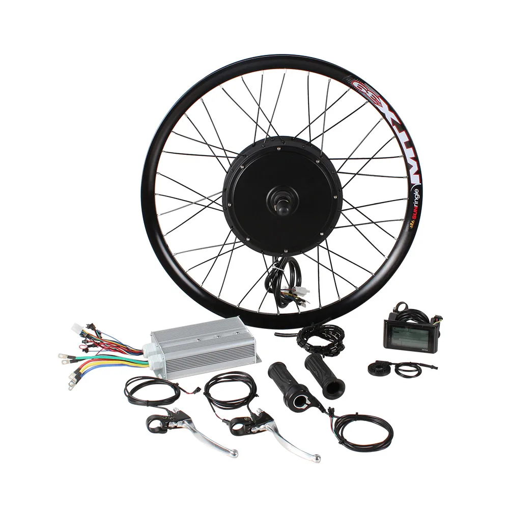48v 52V 1000w 1500w 2000w ebike e bike electric bike bicycle hub motor conversion kit with Optional lithium battery