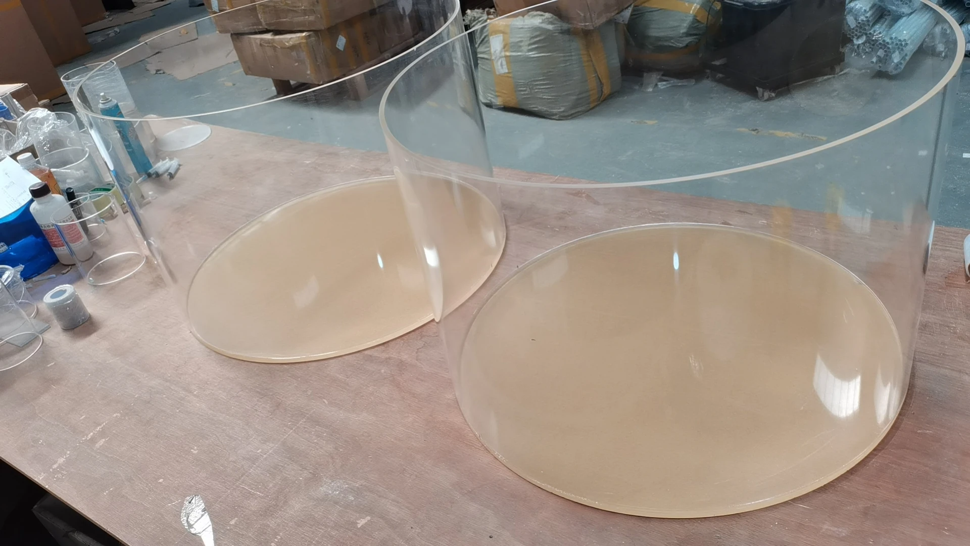 Amazing Modern Table plastic Round Crystal Cylinder Clear Acrylic Flower Vase for Wedding Flowers Decorations Home Table Office