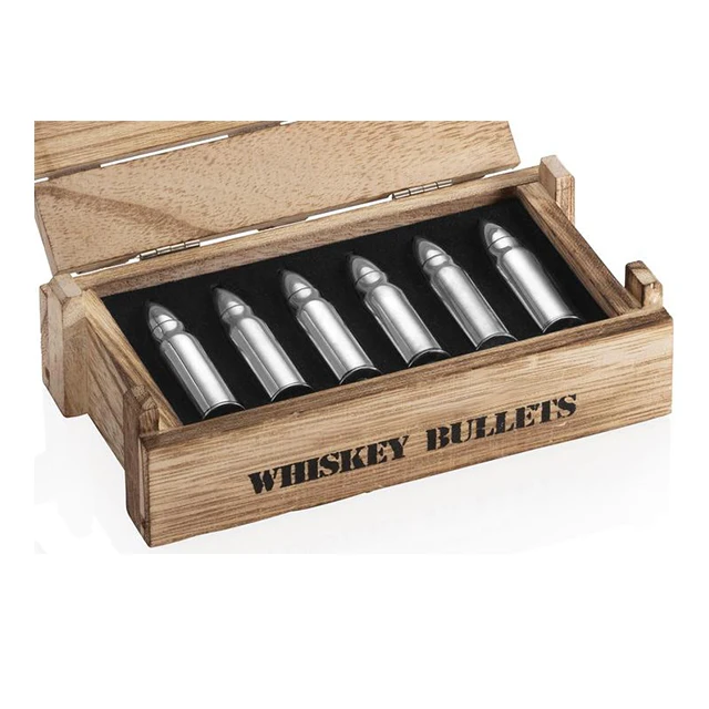 
Горячая продажа Нержавеющая сталь Виски пуля виски кубики льда для виски Охлаждения Кубики 