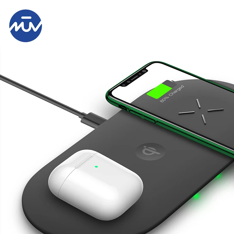 Отличное качество qi беспроводной зарядное устройство модуль зарядки база 3 в 1