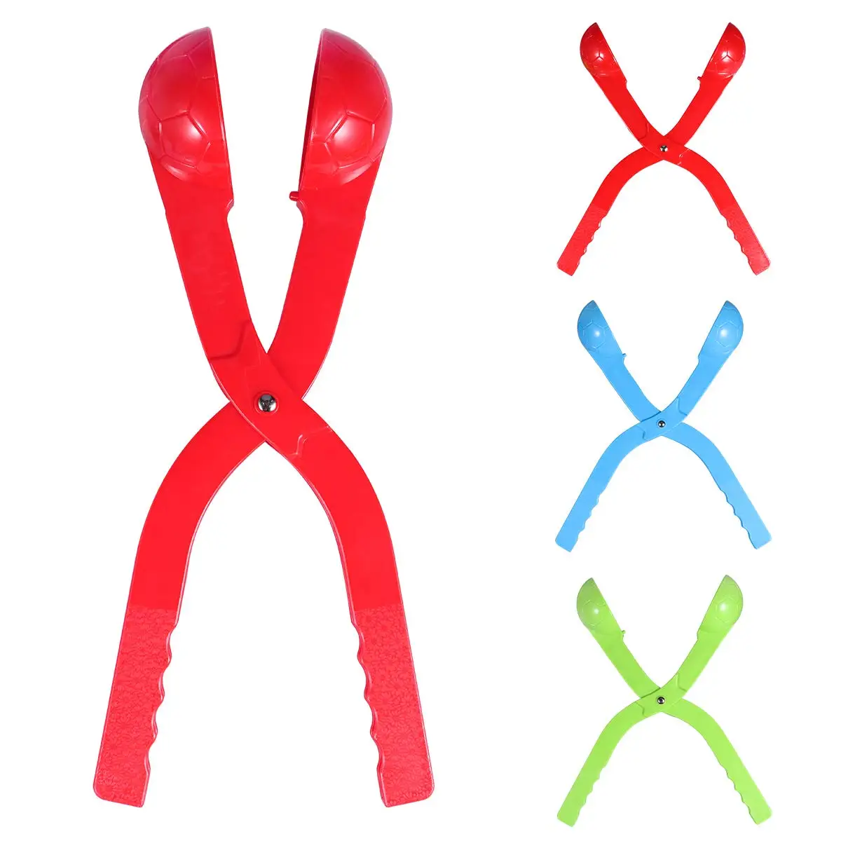 Winter game kids toy snowball clip fights game quick flexible simple heart duck shape snow ball maker