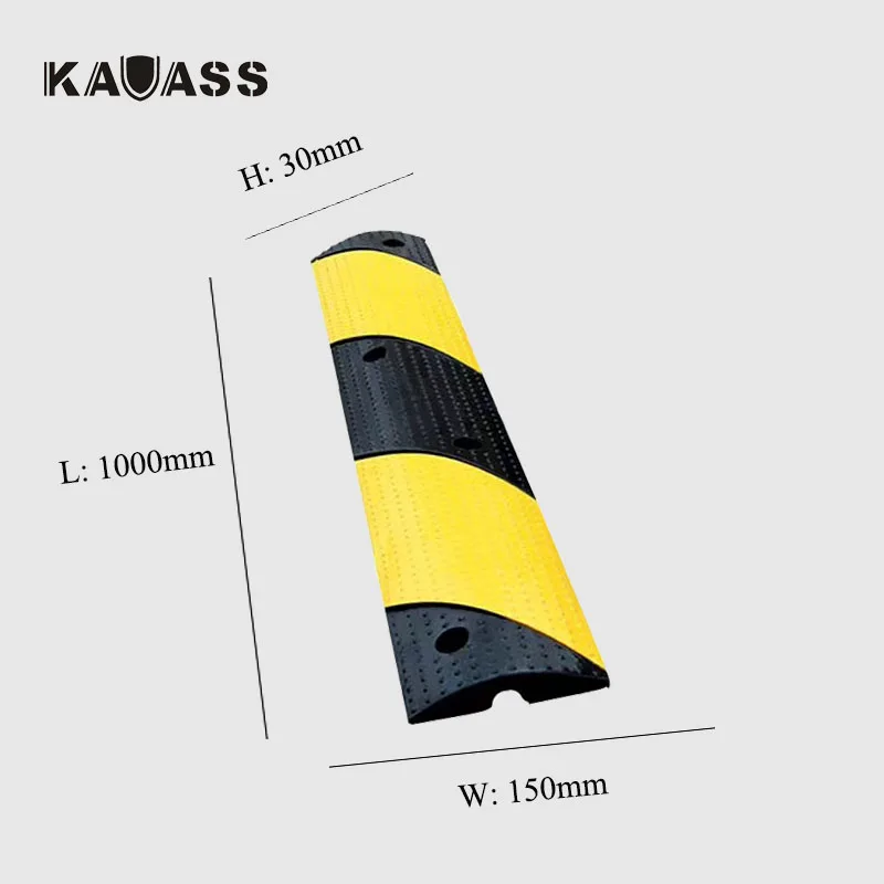 39.5*6*1.2inch Mini 1 Channel Rubber Traffic Road Street Cable Protector