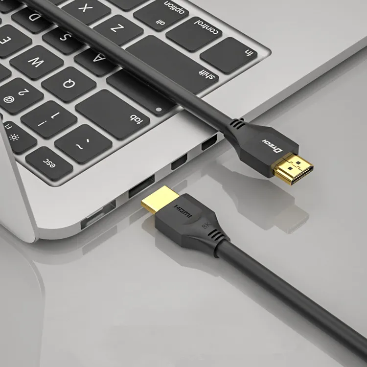 8k Hdmi 2 1 кабель OEM ODM DTECH Ультра высокая скорость 8K @ 60 Гц штекер-штекер HDMI