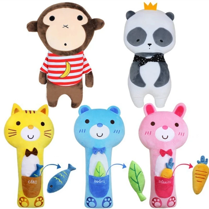 Korean Animal Car Seat Belt Pillow For Kids Cartoon Dinosaur Bear Rocket Monkey Seatbelt Shoulder Pad Cute Children Belt Cover