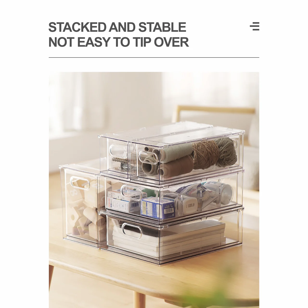 Home multifunctional storage box desktop plastic box cosmetics storage containers bathroom small object storage