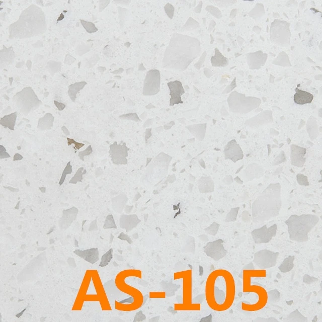 Vanilla White AS-105 Modern Style Raw Quartz Stone Slabs Table&Vanity Top Price