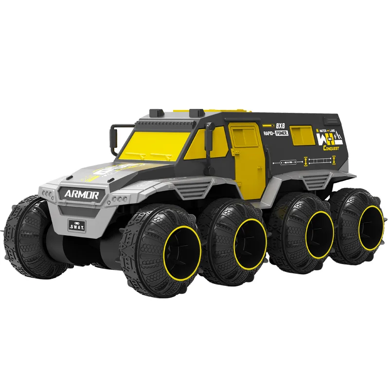 Zhengguang Toys 8WD 2.4G Amphibious Remote Control Waterproof Armoured Off-road Vehicle Climbing RC Car for Children