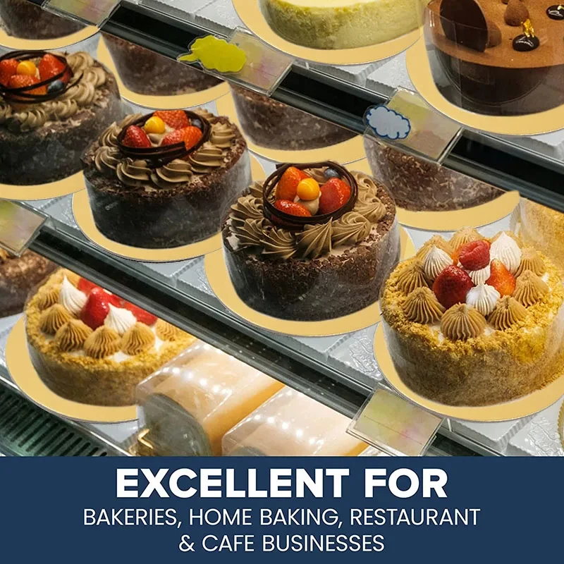 Disposable Diameter 12cm 16cm 18cm 20cm Golden Round Cake Board Circle Cardboard Base