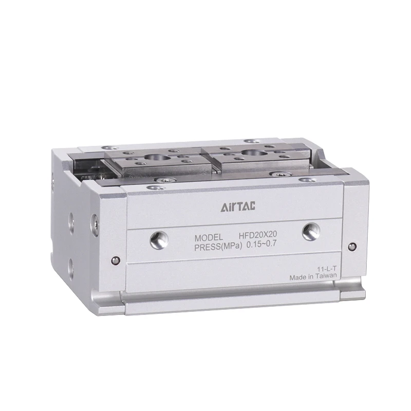 Цилиндр AIRTAC HFD8/12/16/20/25-8X10X15X25X30X40X50X60/80 из алюминиевого сплава, Тонкий пневматический цилиндр на палец