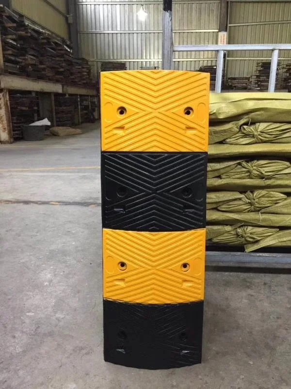 1000mm Popular Road Rubber Speed Hump Car speed Block Vehicle Speed Bump
