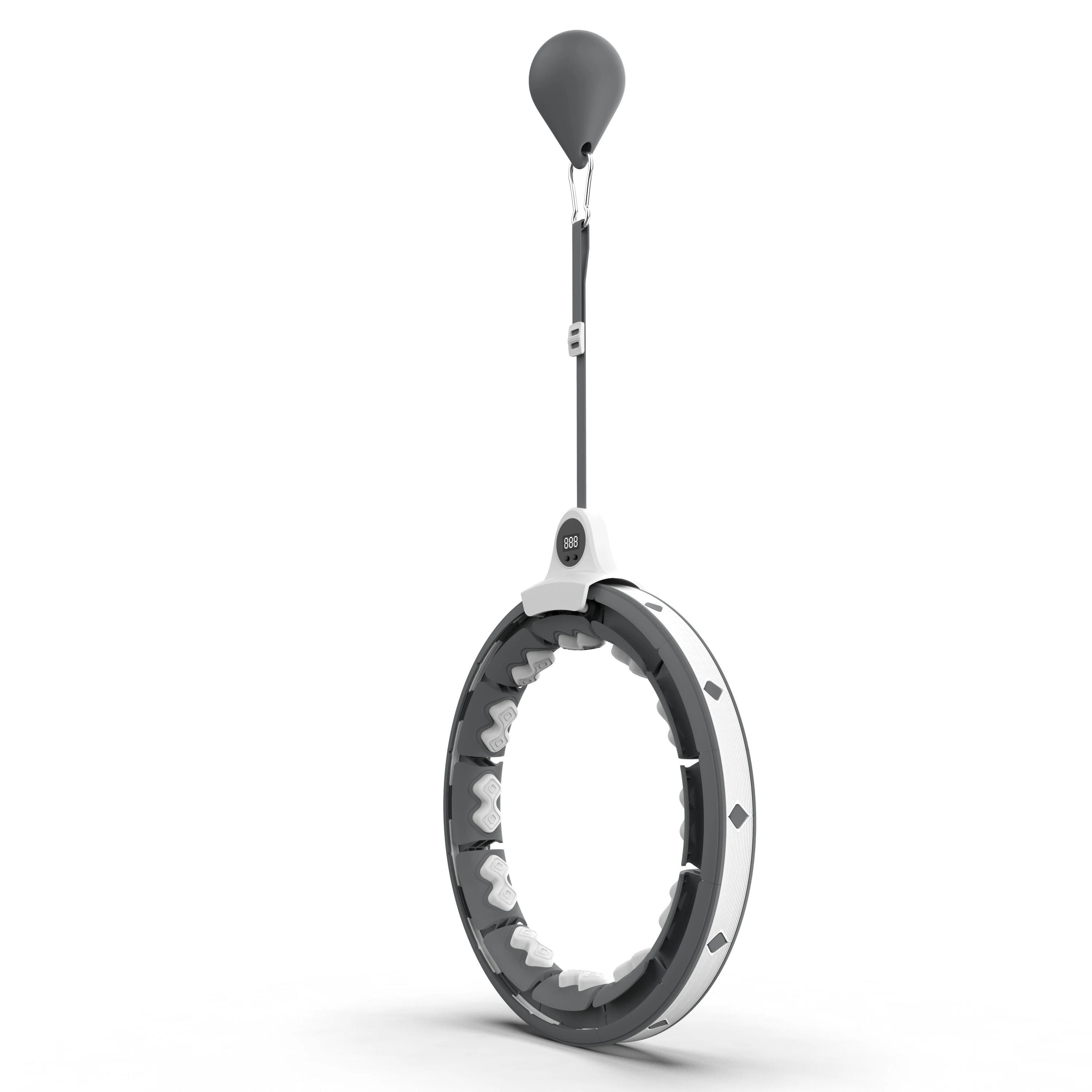 
upgrade new adjustable LED display counter massage hula hoops noiseless withWater drop gravity ball 