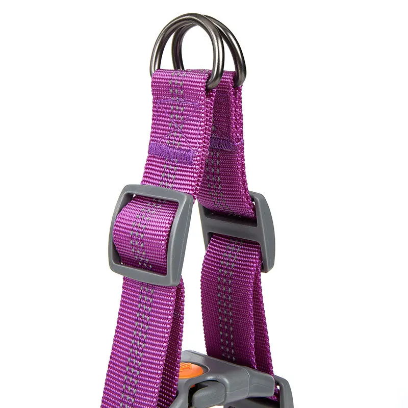 OEM Custom Luxury Dog Harness No Pull Pet Collar Set Reflective Dog Chest Strap Breathable Pet Dog Collar