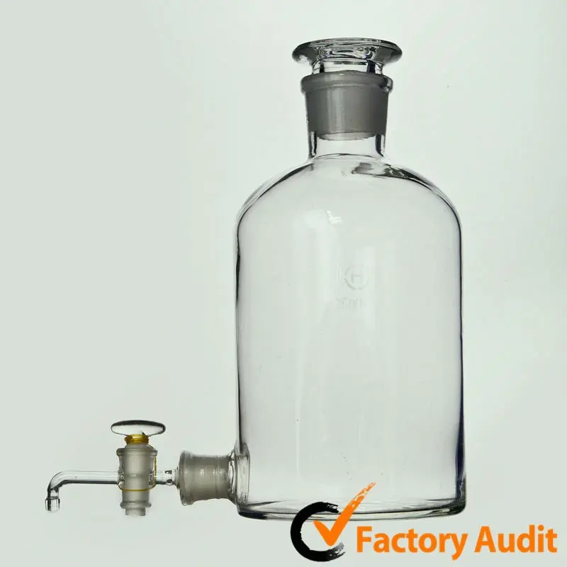 Прямая Заводская поставка, лабораторная стеклянная посуда, прозрачное стекло с рассыпчатой бутылкой-аспиратором