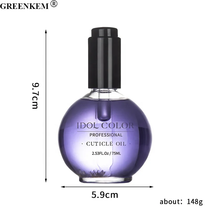 New 75ml Dried Flower Nail Cuticle Oil Large Capacity Anti Stabbing Keratinous Layer Cuticle Oil Repair Nail Cuticle Oil