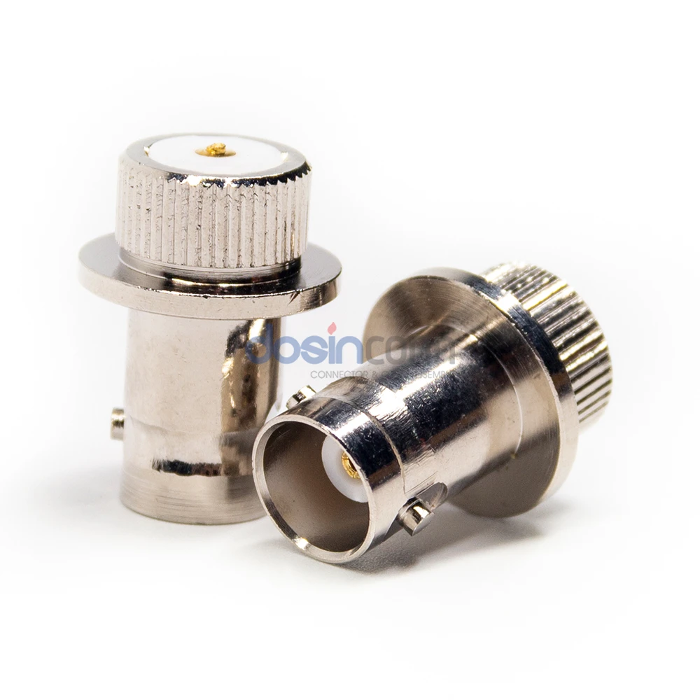 Manufacturer 50ohm Copper Stainless Steel RF Straight Female Jack BNC Connector