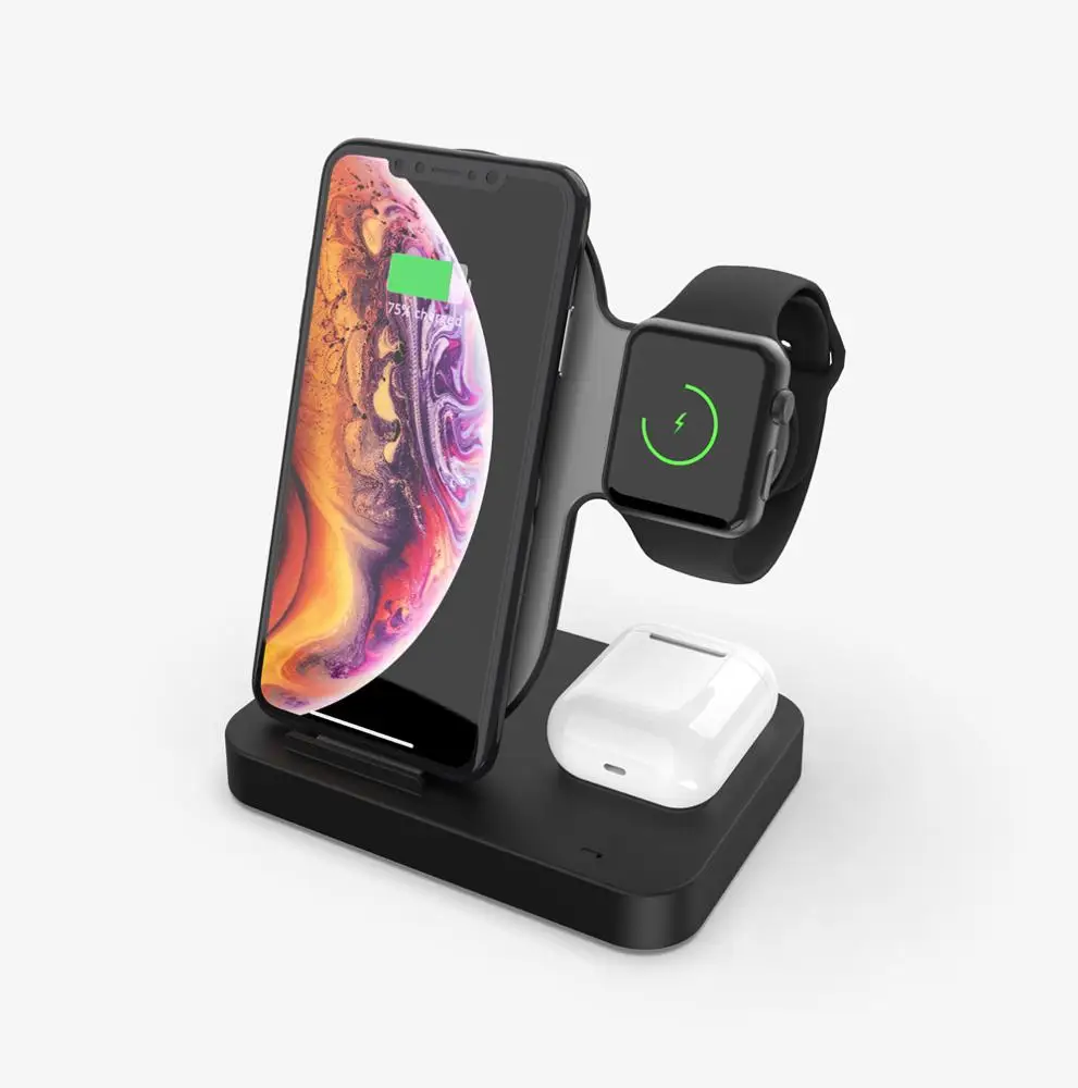 New product ideas 2020 innovative product most sold 3 in 1 wireless charger stand wireless charging for phone/watch series