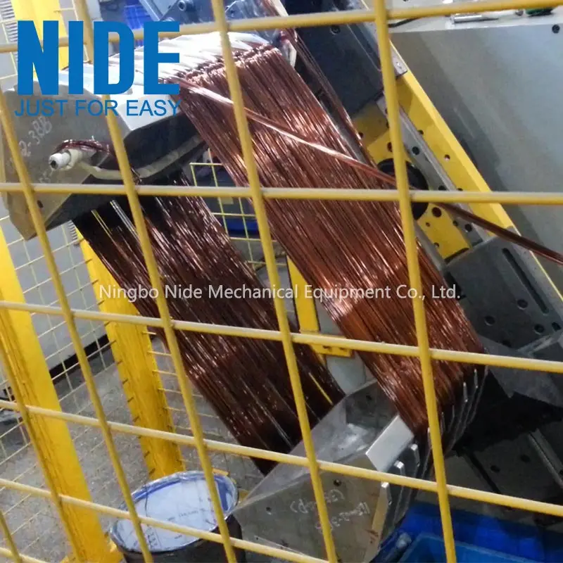 big coil making equipment pump motor stator torodid coil winding machine