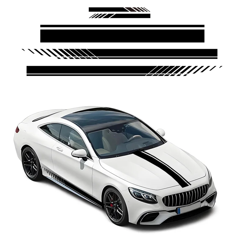 Edition 1 AMG наклейка на юбку с боковыми полосами капоте Автомобиля Виниловая для класса W177 5-дверный хэтчбек по 2018