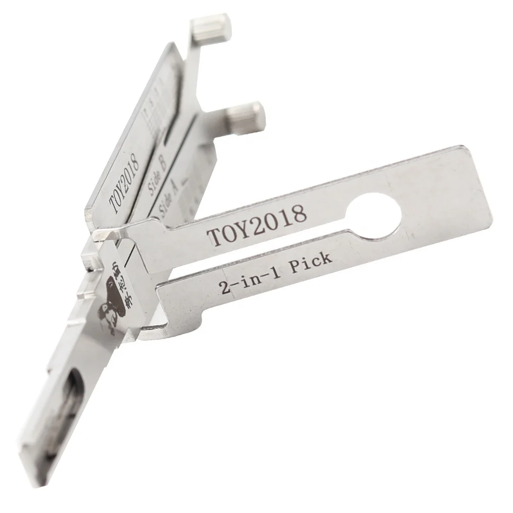 LISHI TOY2018 Locksmith Car Door Auto lockpicking Decoder Tools apply to 2018 Toyota LISHI Tools TOY2018(8-CUT) 2 in 1 Pick