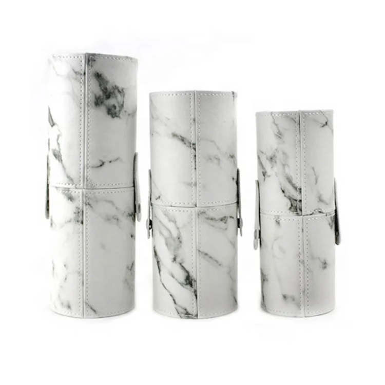 Sialia Marble Makeup Brushes Pouch Brush Case Make Up Holder Tools Organizer Cosmetic Bag