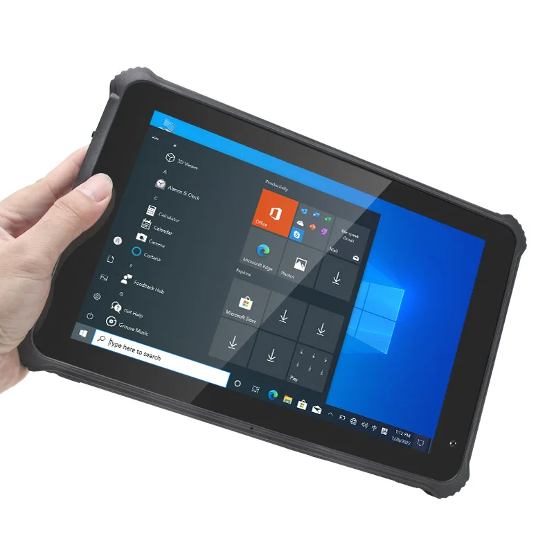 10 Inch 1000 Nits Screen IP67 Waterproof Industrial RS232 4G LTE GNSS RTK Windows 10 Rugged Tablet