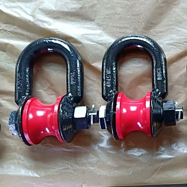 Green Color Marine Rigging Wire Rope Sheave Pulley Block With Hoook