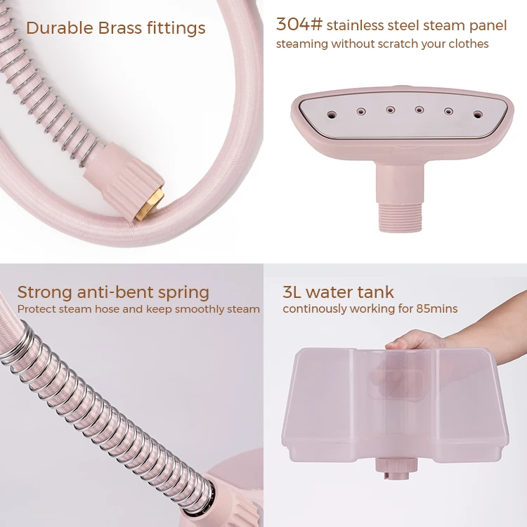 TRAs  Steamer YQCU003 All-in-one color copper heater professional industrial 2200W power 3L capacity vertical garment steamer