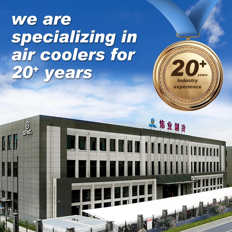 Airflow 2000 4000 4500 8000m3/H honeycomb  standing floor indoor evaporative air cooler