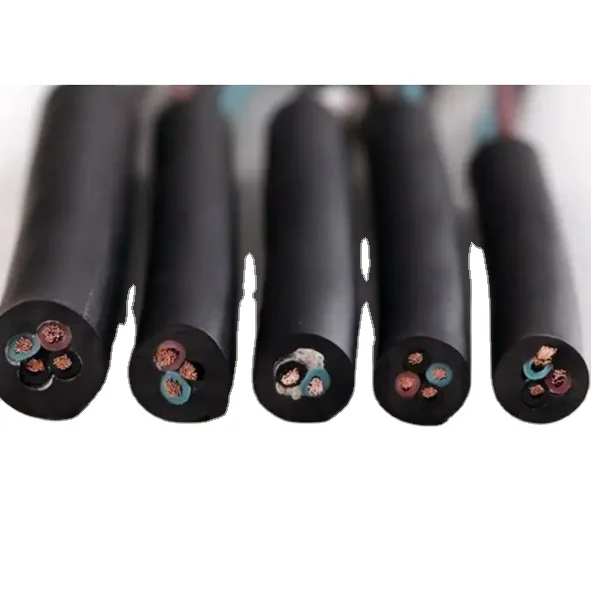 Copper Conductor underground copper power cable electric wire 2 3 4 5 Core 0.75 1 1.5 2.5 4 6mm Electrical Cable