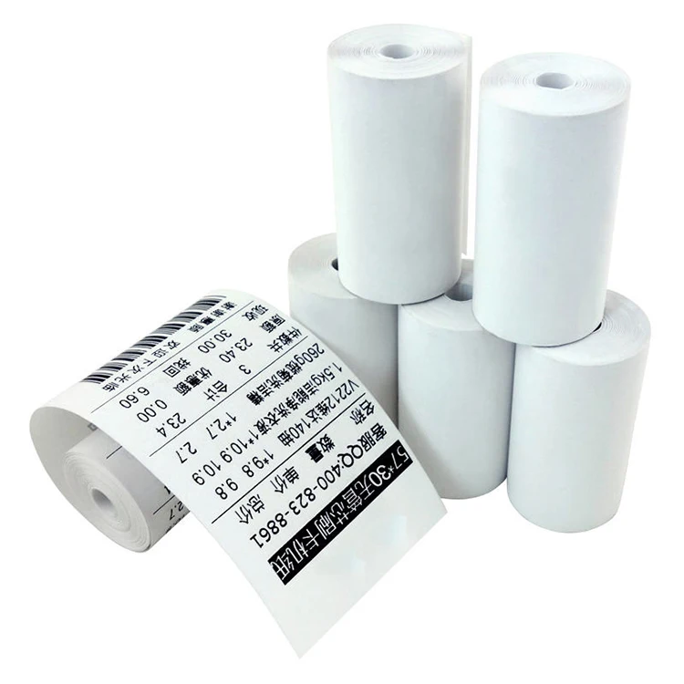 Factory Supplier Factory Price Color 80mm*80m 57*40mm Cash Register Paper Printer Thermal Receipt Paper Rolls