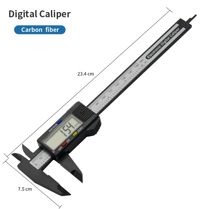 Factory Supply China Plastic Digital Vernier Caliper 150 mm 6 inch Caliper plastic Vernier Factory From China Supplier
