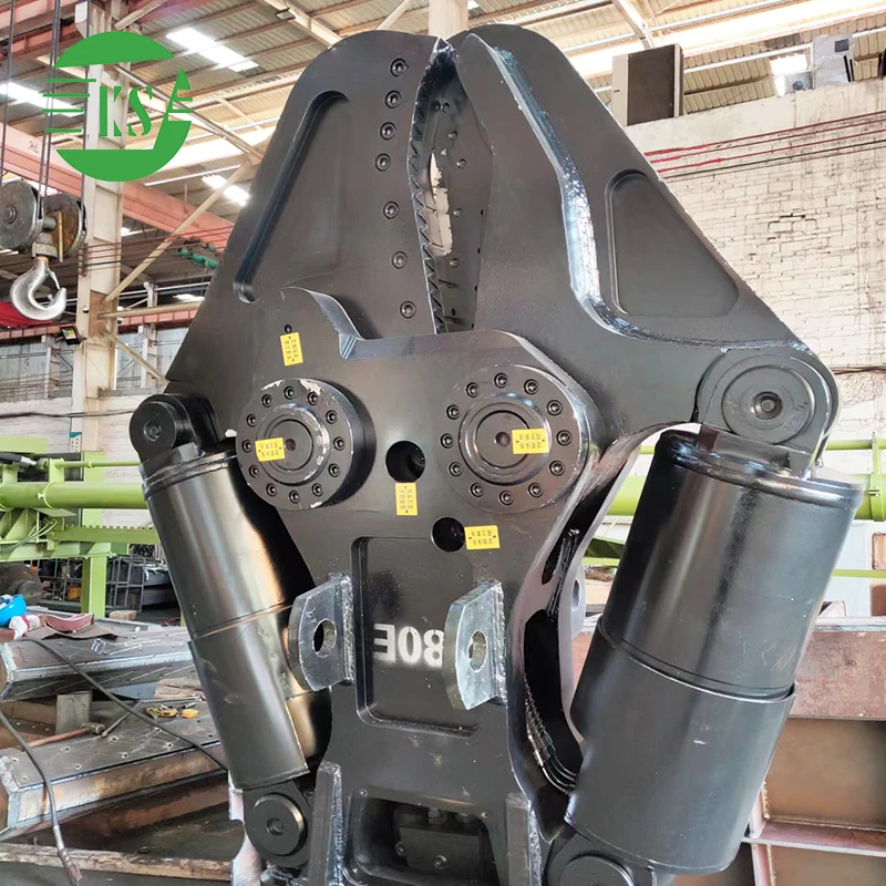 Keshang excavator with scrap shear for sale uesd for cutting steel structures at demolition sites