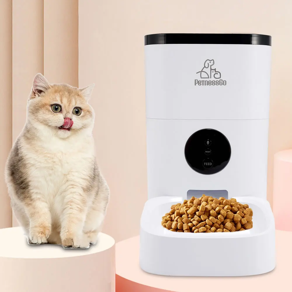 
Automatic Food Feeder Cat Dispenser with WIFI Pet Bowl Designed for Small Dog Auto Dispenser 