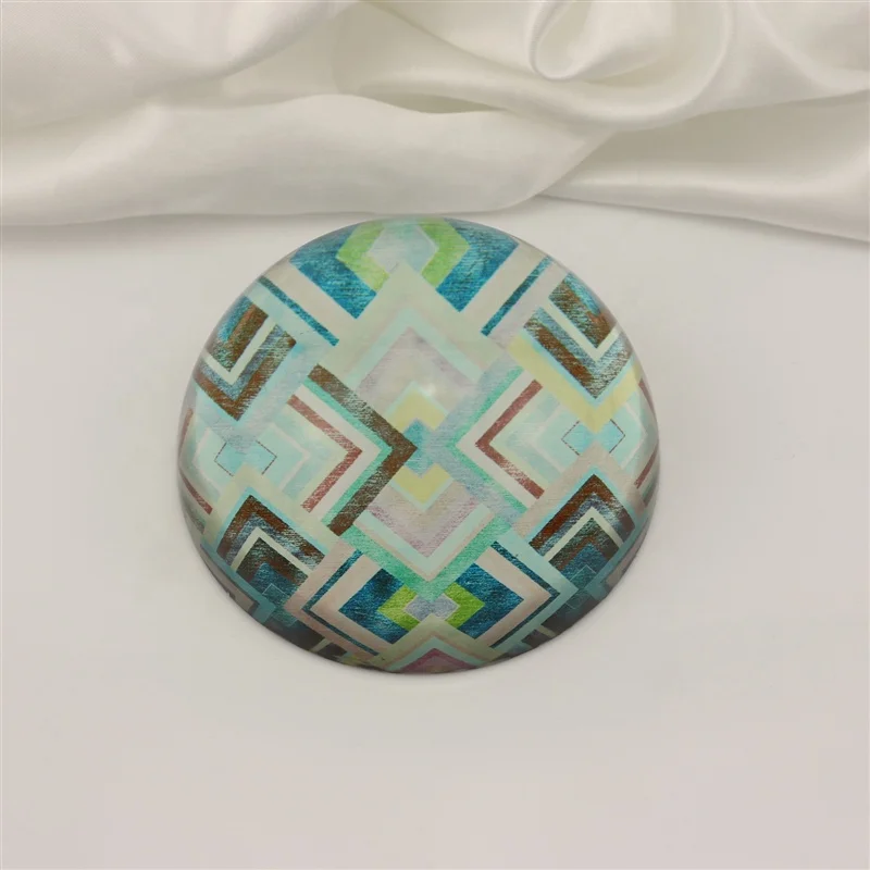 Хрустальный купол, пресс-папье, стеклянный половина мяча, вес бумаги для офисных подарков