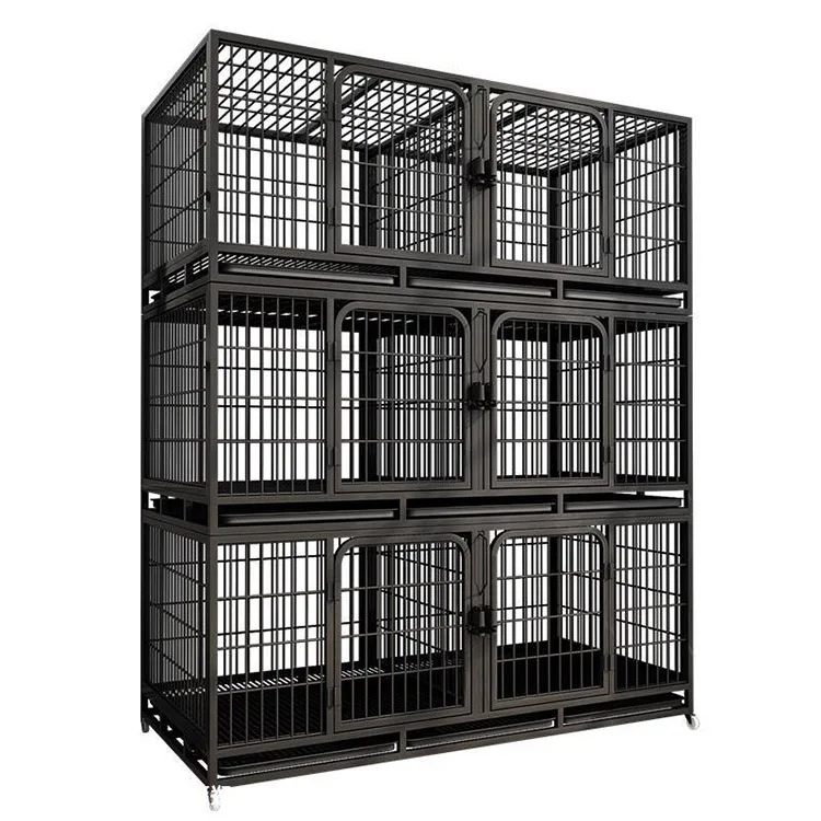 High Quality Indoor Galvanized Square Pipe Villa Cat Cage Layer Pet Cage Metal Large Cat Cages
