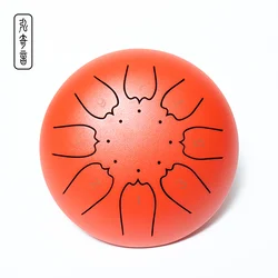 Tamburi Harmonic Guda 8 Note 6 Inch Zen Alloy Steel Tank Slit Handpan High Quality Tongue Drum