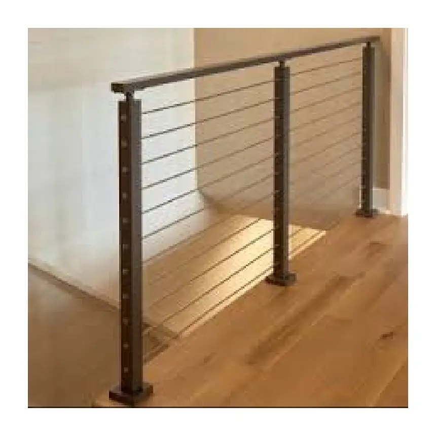 modern design stainless steel balcony railing rod deck railing system