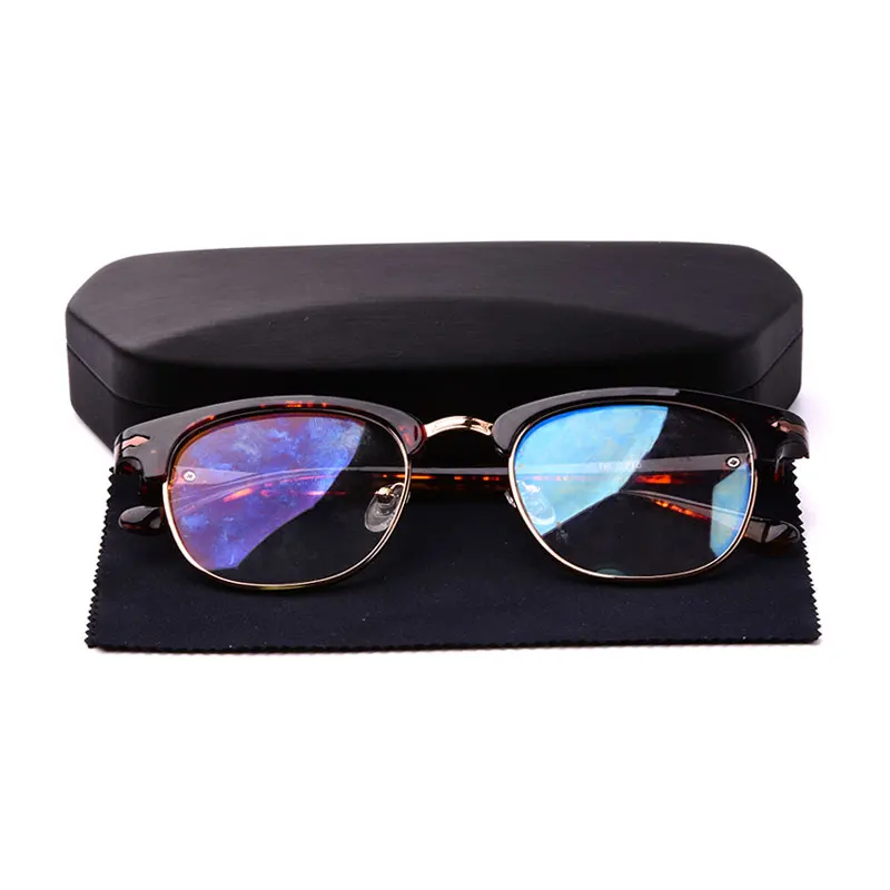 YT3255 New Arrival new magic optical glasses case  with metal case logo reading eyeglasses case custom